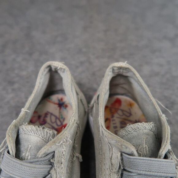 Blowfish Shoes Toddler 7 Sneakers Slip On Casual Canvas Distressed Gray Baby Kid - Picture 14 of 14